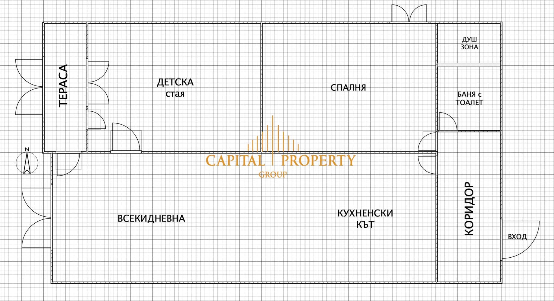 Тристаен обзаведен апартамент 75м2 в. кв. Левски, гр. Варна - 0