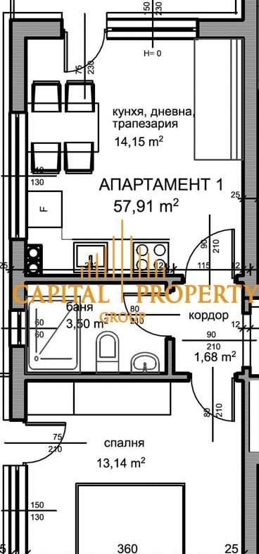 Двустаен апартмент, ново строителство, до ключ, нова сграда, Кранево - 0