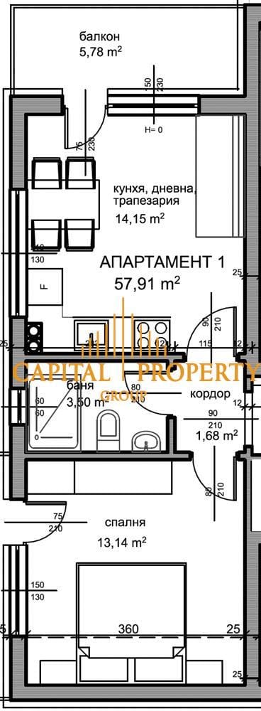 Двустаен апартмент, ново строителство, до ключ, нова сграда, Кранево - 0