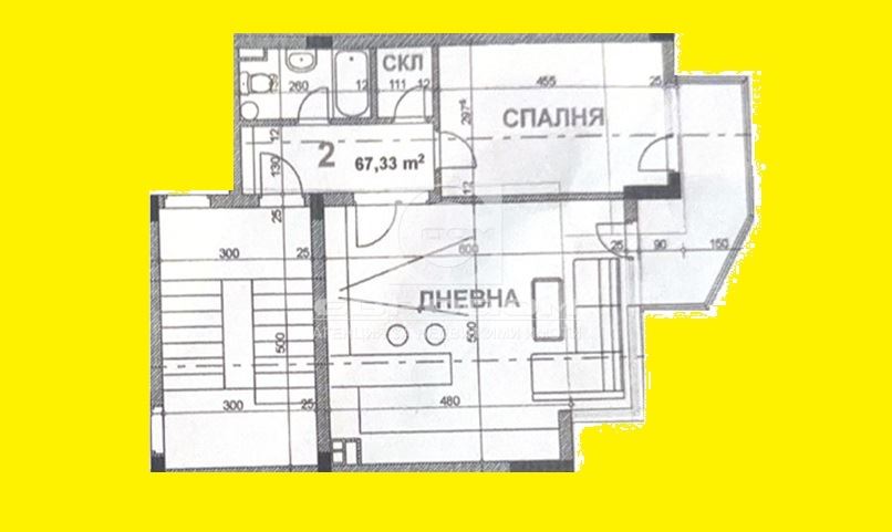 Под наем напълно обзаведен с 1 спалня, Център - 0